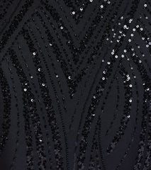 Kailey Lace-Up Mermaid Sequin Beaded Formal Dress