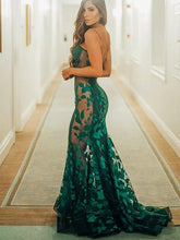 Sexy Green Sweetheart Sleeveless Mermaid Floor Length Prom Dress, PD3678