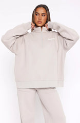 Offstage Zip Front Sweater Moon